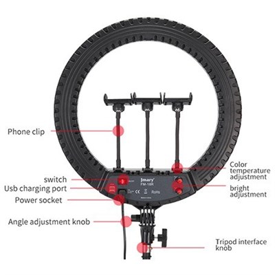 JMARY RING LIGHT FM-18R 18 inch