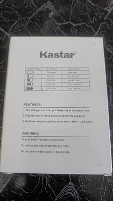 Kastar LED Dual Battery Charger for FV-100 Battery