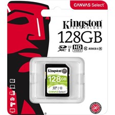 Kingston 128GB Canvas Select UHS-I SDXC Memory Card