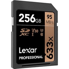 Lexar 256GB Professional 633x UHS-I SDXC Memory Card