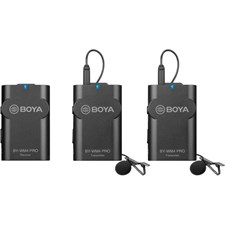 BOYA BY WM4 PRO K2 Two-Person Digital Camera-Mount Wireless Omni Lavalier Microphone System (2.4 GHz