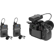 BOYA BY WM4 PRO K2 Two-Person Digital Camera-Mount Wireless Omni Lavalier Microphone System (2.4 GHz