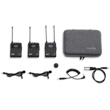 Godox WMicS1 Kit 2 Two-Person Camera-Mount Wireless Omni Lavalier Microphone System for Mirrorless/D