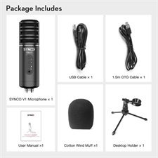 Synco CMic-V1 Desktop USB Large-Diaphragm Condenser Microphone