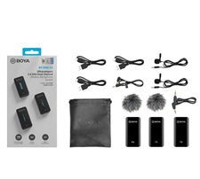 BOYA BY-XM6-S2 Digital Camera-Mount True-Wireless 2-Person Microphone System