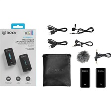 BOYA BY-XM6-S1 Digital Camera-Mount True-Wireless 1-Person Microphone System