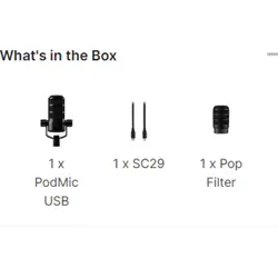 RODE PodMic USB and XLR Dynamic Broadcast Microphone