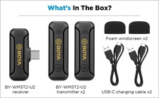 BOYA BY-WM3T2-U2 Wireless Microphone for USB-C Devices (2.4 GHz)