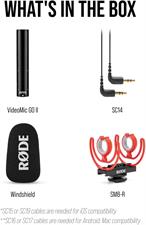 RODE VideoMic GO II Ultracompact Analog/USB Camera-Mount Shotgun Microphone