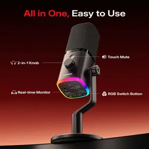 Maono PD100W Wireless & USB Dynamic Microphone