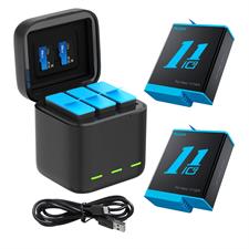 TELESIN Battery Charger for GoPro Hero 9 / 10 / 11 / 12