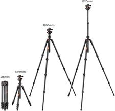 K&F Concept 64 inch/163cm Carbon Fiber Camera Tripod