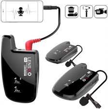 Lensgo LWM-308C II UHF 30-Channel Wireless Dual Lavalier Microphone System