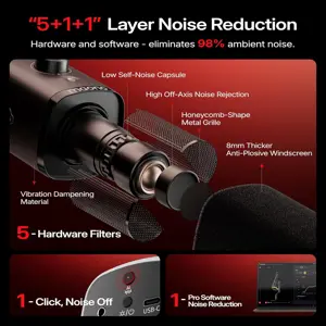 Maono PD100W Wireless & USB Dynamic Microphone