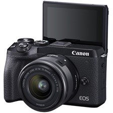 Canon EOS M6 Mark II Mirrorless Digital Camera with 15-45mm Lens and EVF-DC2 Viewfinder
