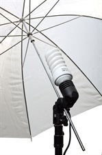 Single E27 Bulb Holder with Tilting Bracket & Umbrella Holder