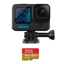 GoPro HERO 11 Black with 64GB MicroSD Card