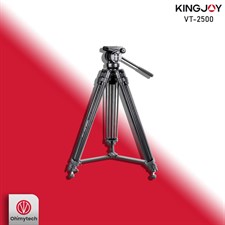 Kingjoy VT-2500 Professional Heavy Duty Aluminium Video Tripod Kit with Fluid Video Head