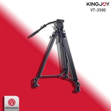 Kingjoy VT-3500 Professional Heavy Duty Aluminium Video Tripod with VT-3530 Fluid Video Head Kit