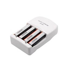 Mamen NI MH AA Battery 2500mAh x4pcs Rechargeable Batteries with Battery Charger Universal