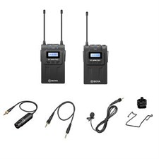 BOYA by-WM8 Pro-K1 UHF Wireless Microphone System 48 Channels Mono/Stereo Mode LCD Display 100M Effe