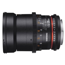 Samyang 35mm T1.5 VDSLRII Cine Lens for Canon EF Mount