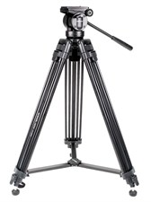 Kingjoy VT-2500 Professional Heavy Duty Aluminium Video Tripod Kit with Fluid Video Head
