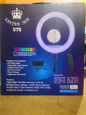 Ustine 7070 U75 58cm / 23 inch Ring Light for Youtube Videos/Tutorials/Vlogs, Live Interview