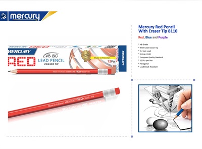 Mercury Red Graphite Pencil