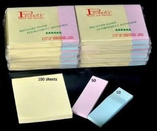 Pronoti Tri-Colour Pastel Memo Sticky Notes 3x3 Inches