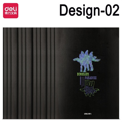 Deli EFA560 School Multi Design Soft Cover A5 Notebook – 60 Pages