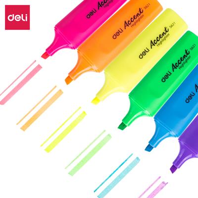 Deli ES621 Accent Highlighter 6 Colours