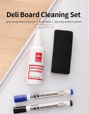 Deli E7839 Whiteboard Cleaning Set