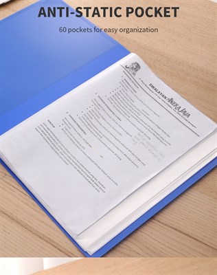 Deli Clasic Series E38148 A4 60 Pocket Display File