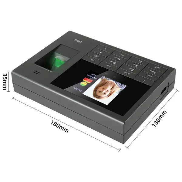 Deli E3765 Fingerprint and Face Recognition Attendance Machine