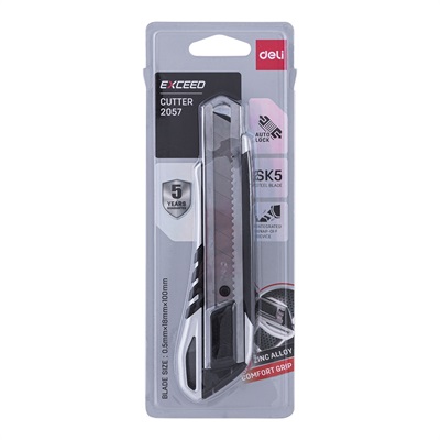 Deli E2057 Heavy Duty Utility Knife Paper Cutter 18mm