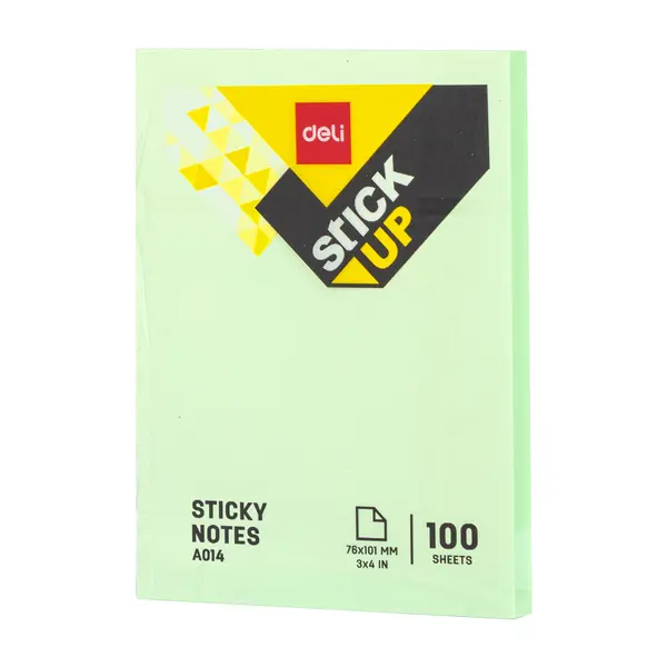 Deli EA01403 Pastel Sticky Notes 3x4 Inches 100 Sheets