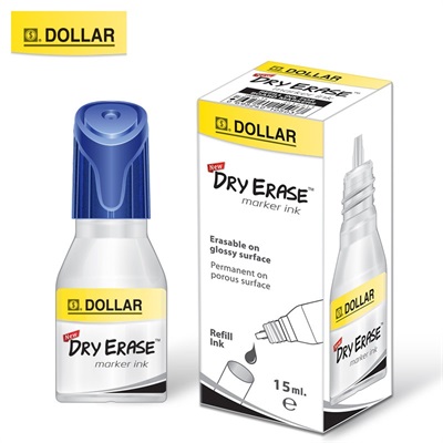 Dollar Dry Erase White Board Marker Ink Bottle 15ml