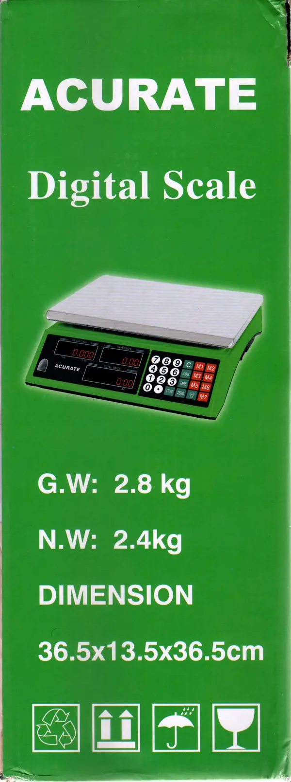 China ACU-WB Acurate Digital Computing Weight Scale 1gm to 30Kg