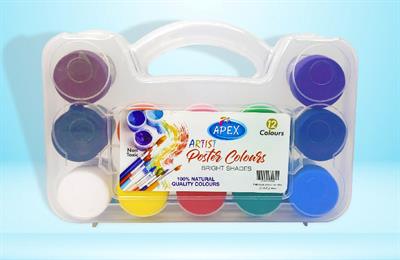 Apex A-1248PC Artist 12 Poster Colour Set