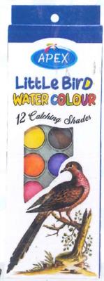 Apex A-912 Little Bird Water Colour Paints 12 Colours