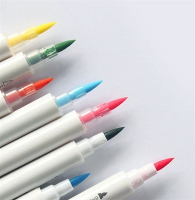 M&G APMW7607 Signme Aquarelle Brush 12 Dual Colour Markers