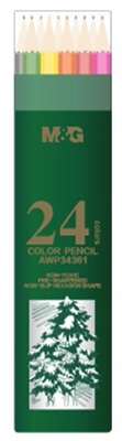 M&G Wooden 24 Colour Pencils
