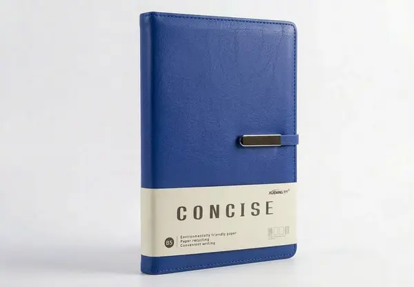 Boss 99-18 B5 Concise Office Notebook with Magnetic Flap Lock Closure - 200 Pages