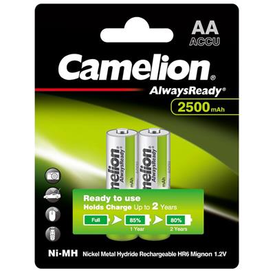 Camelion HR6 Re-Chargeable AA 2500 mAh Battery (Pencil Cell)