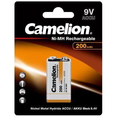 Camelion Re-Chargeable 200 mAh 9-V AR Battery (Single Battery BP1)