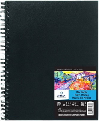 Canson "C" à grain Art Book Mix Media Spiral Sketch Book