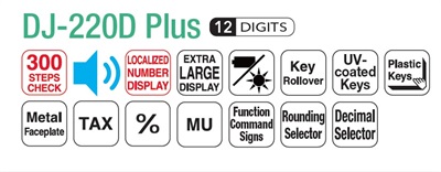 Casio DJ-220D Plus 12-Digits Desktop Calculator
