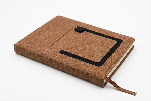 Boss 18-65 B5 Office Notebook with Mobile+Pen Pocket - 232 Pages