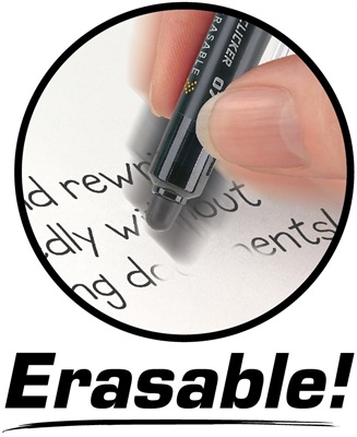 Pilot FriXion Ball Clicker 1.0 Eraseable Roller Gel Pen